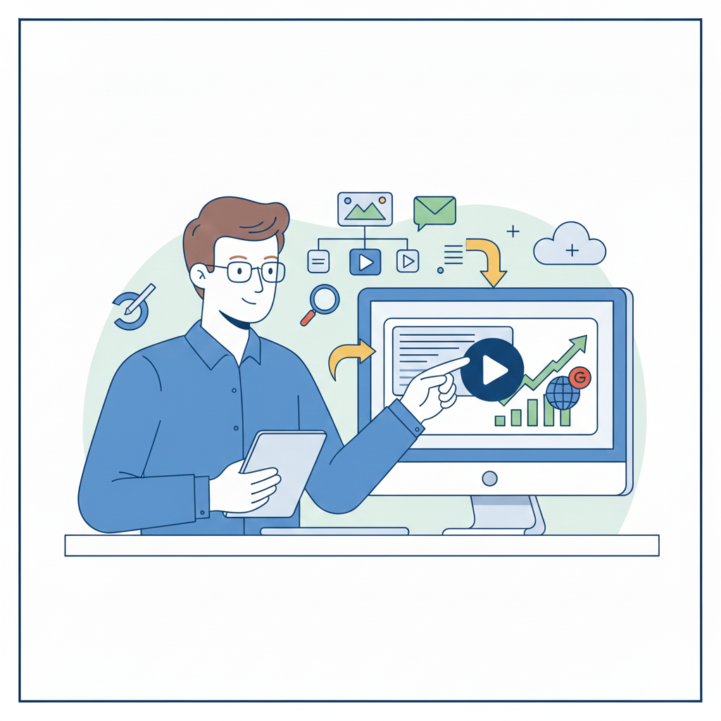 Expert die SEO toepast voor zijn bedrijf